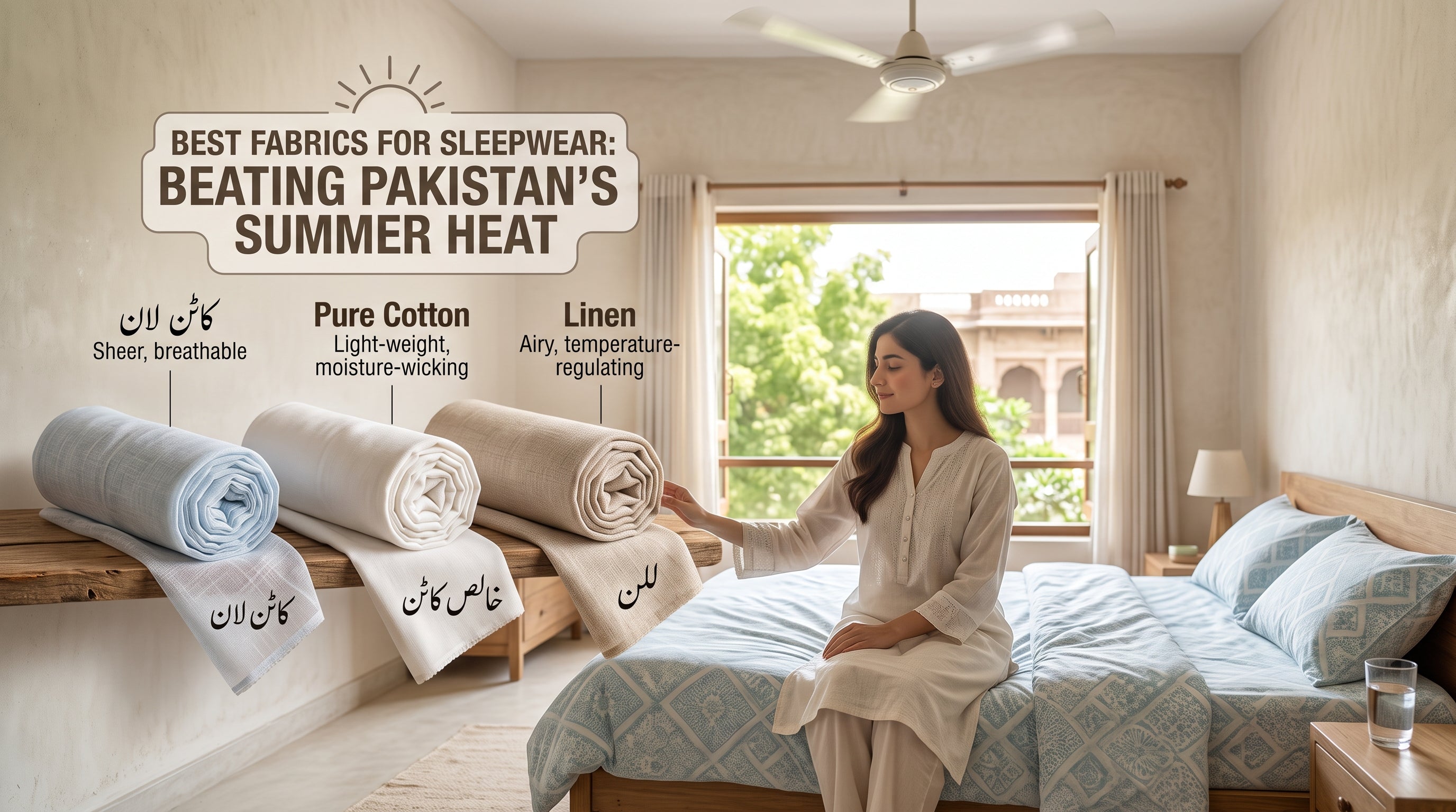 Best Fabrics for Sleepwear in Pakistan's Summer Heat