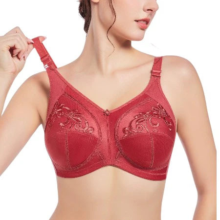 chicken lace cotton comfort full coverage bra