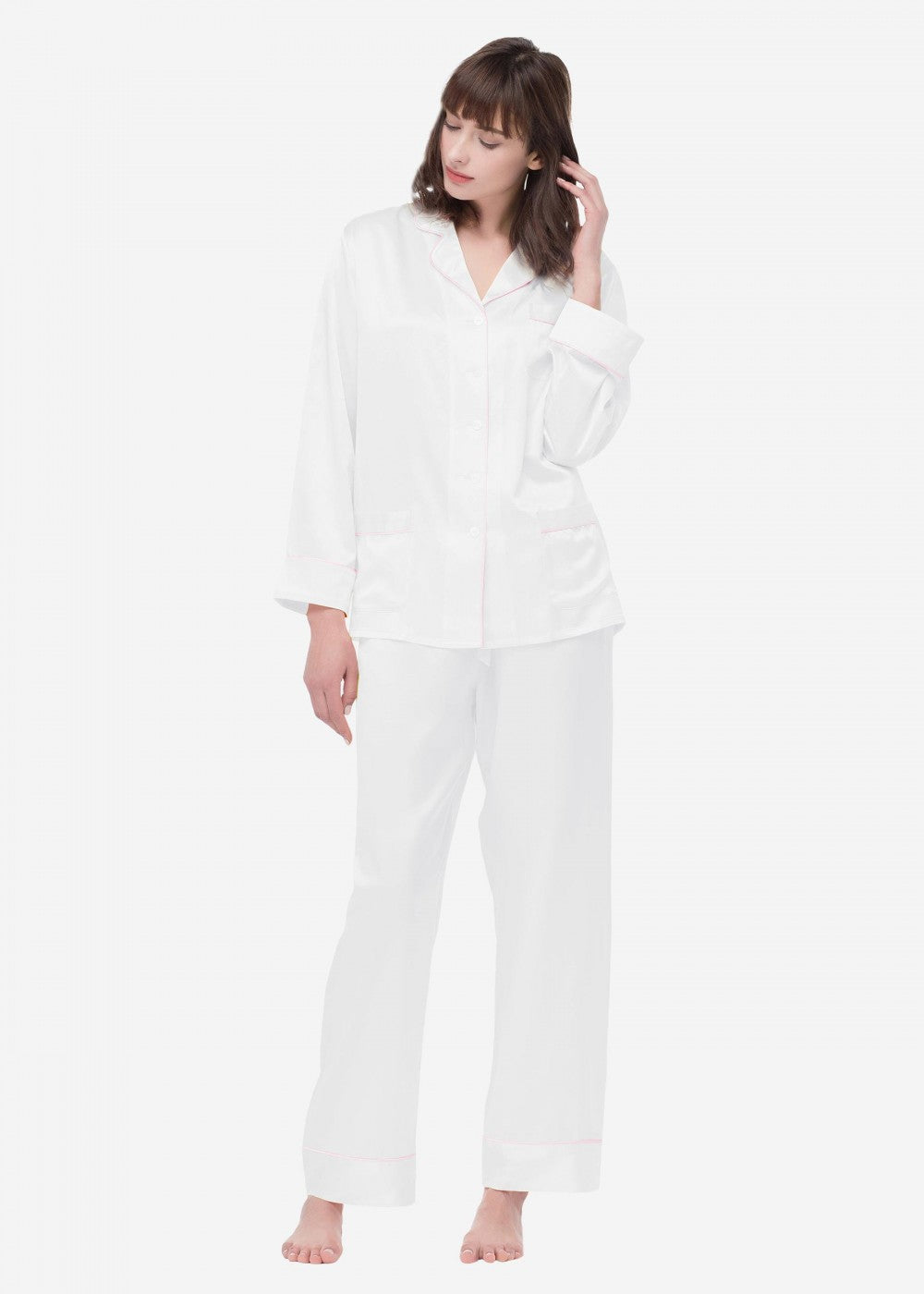 Dreamland chic trimmed pajamas set
