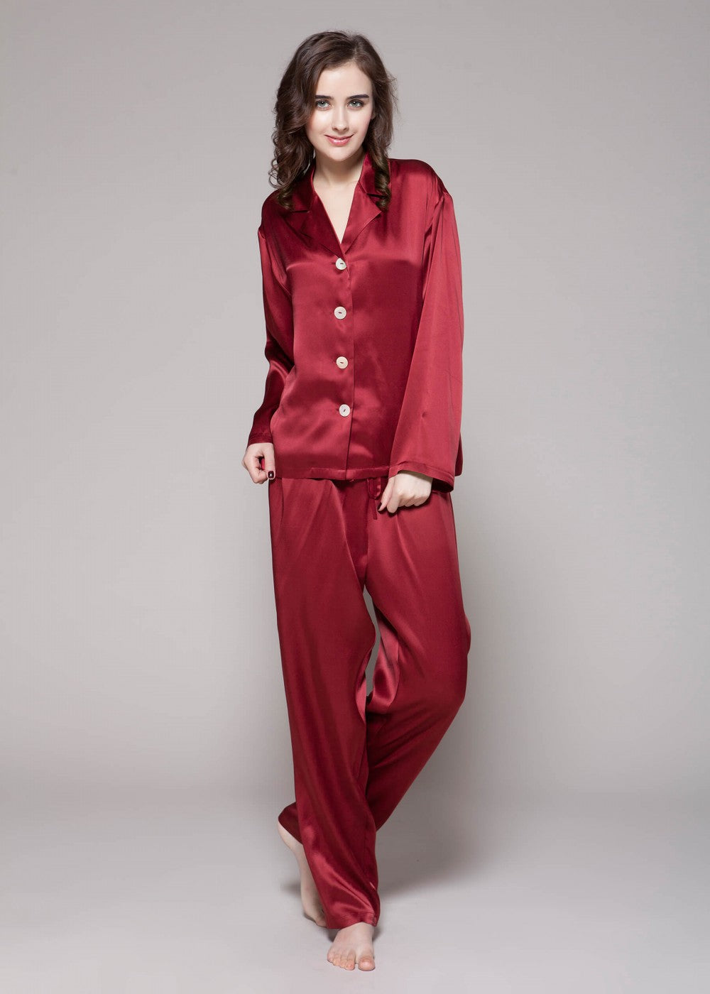 cinnamon Long Classic Pajama Set