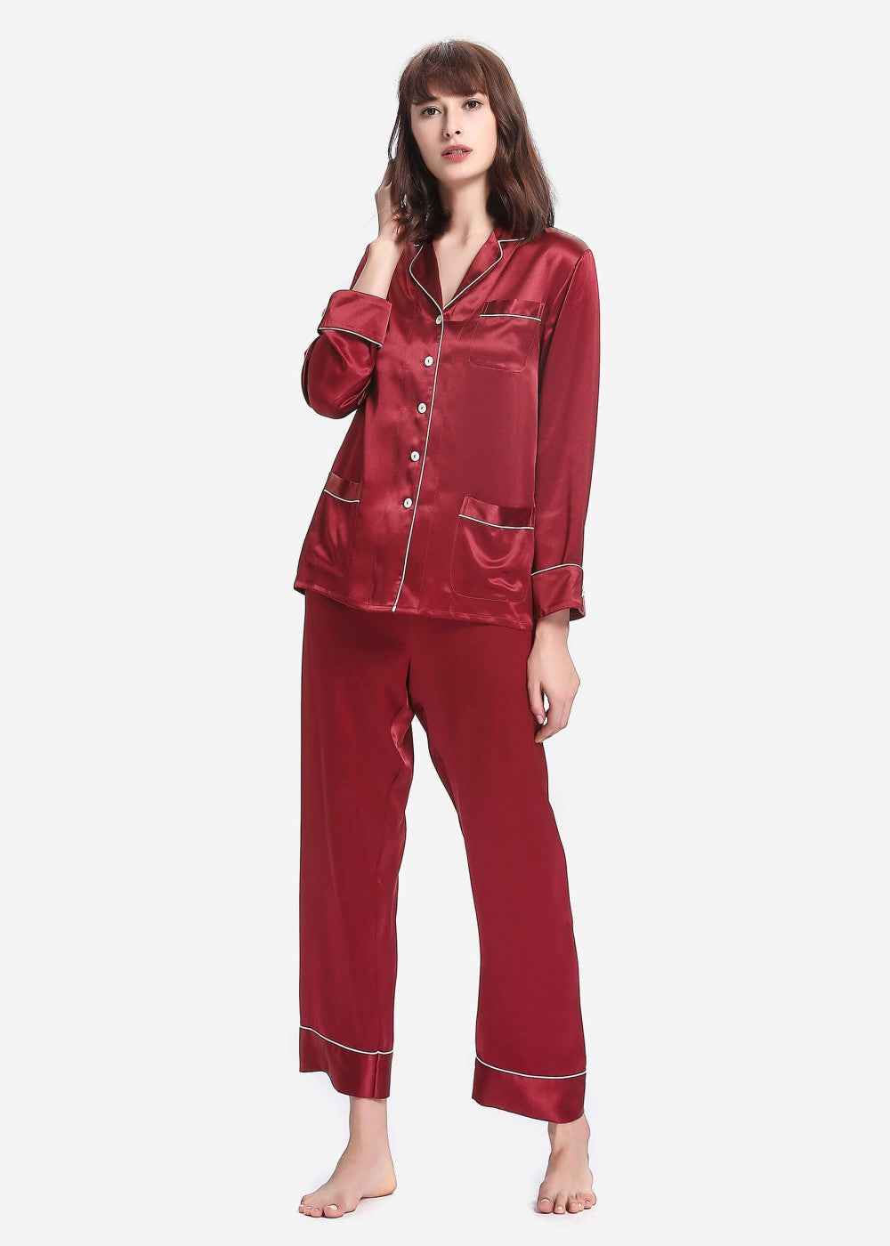 Dreamland chic trimmed pajamas set