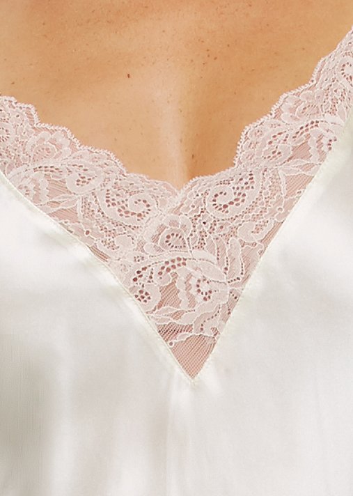 Lace Allover V Neck Short Shemise Set