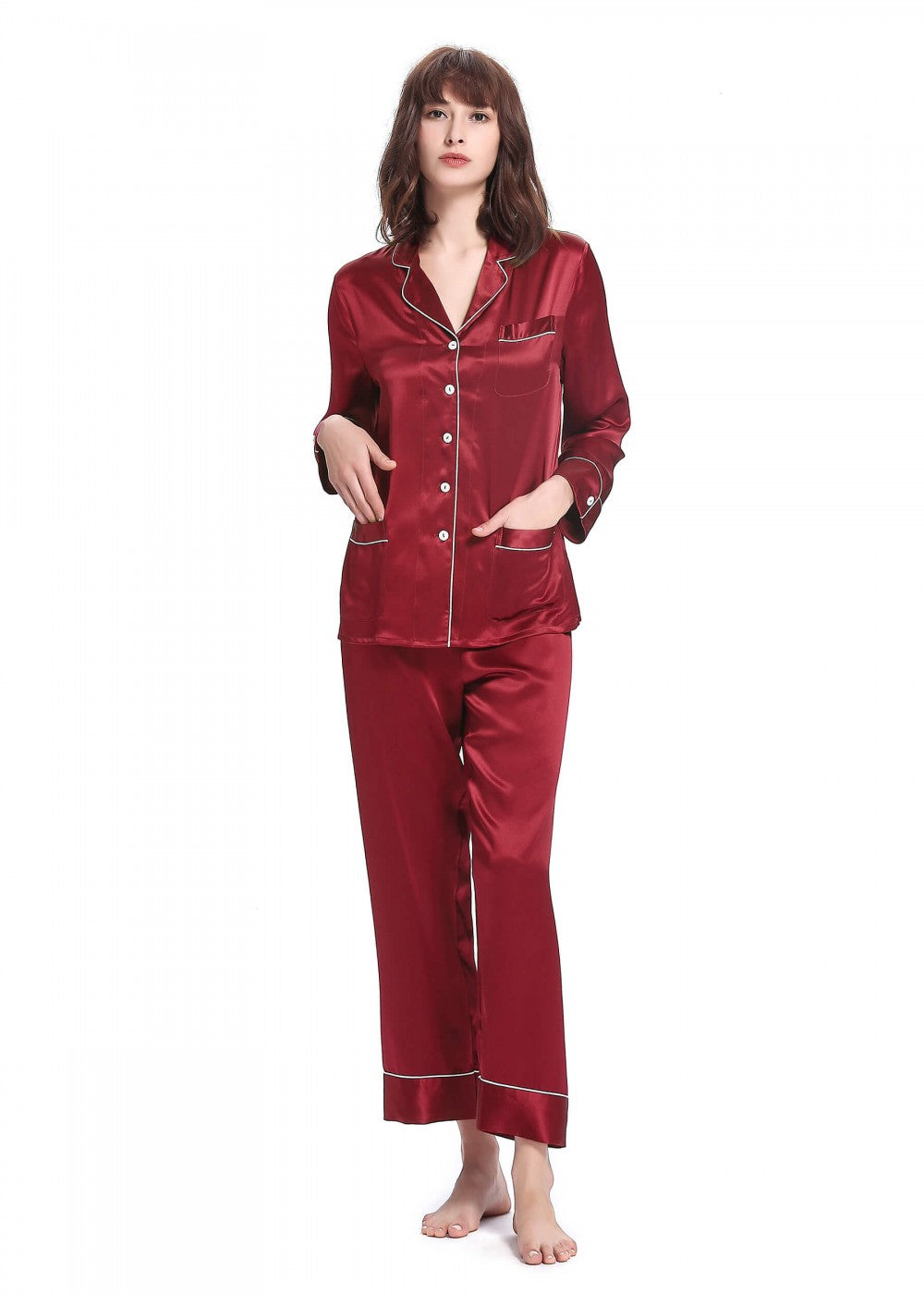 Dreamland chic trimmed pajamas set