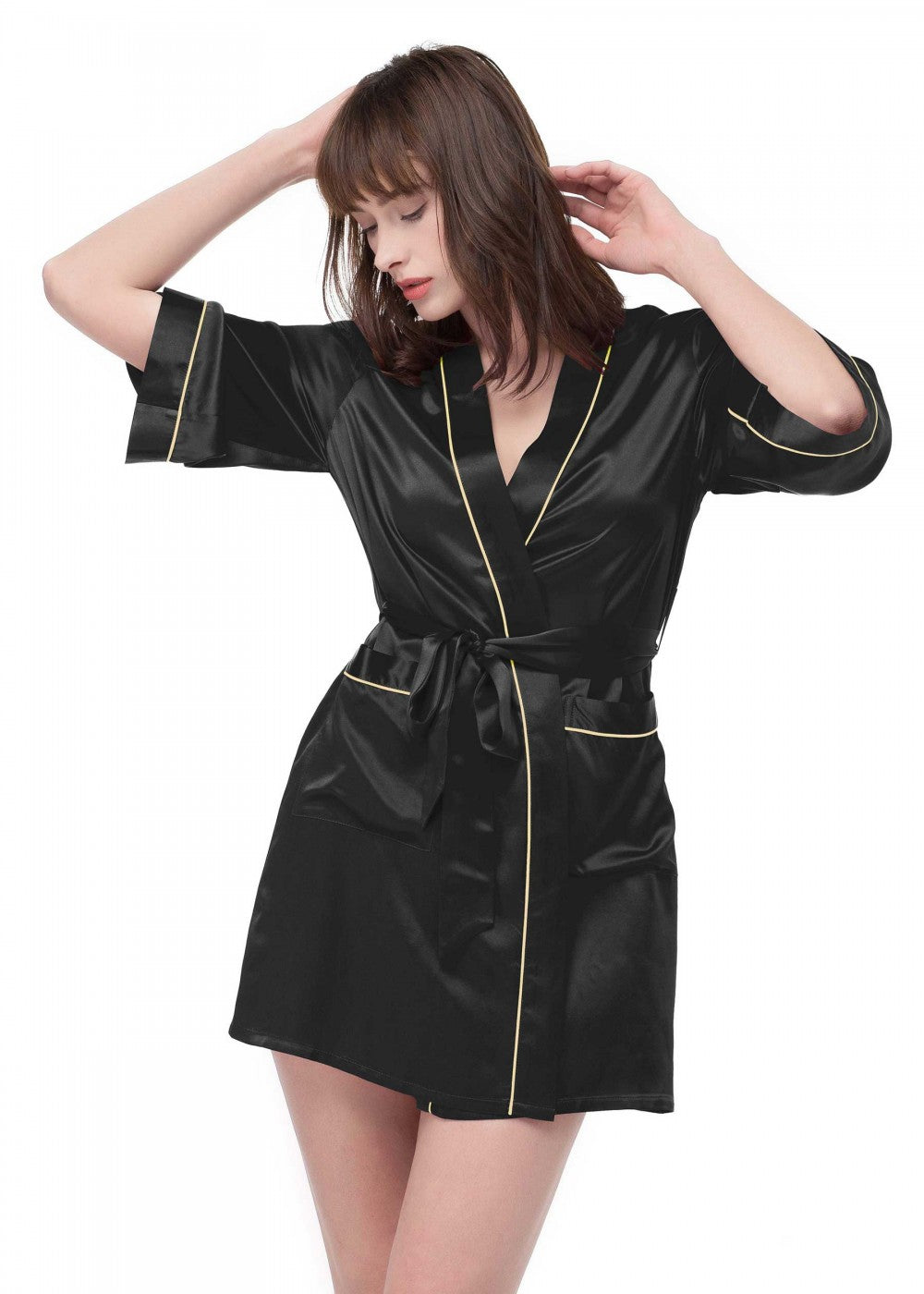 Slabrock Contrast trim Short Robe