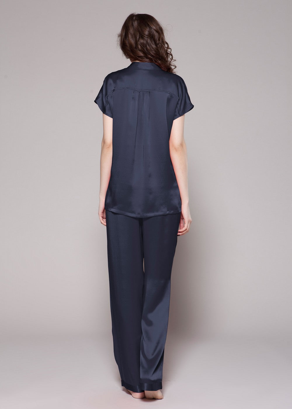 Diva half buttoned front pajamas set