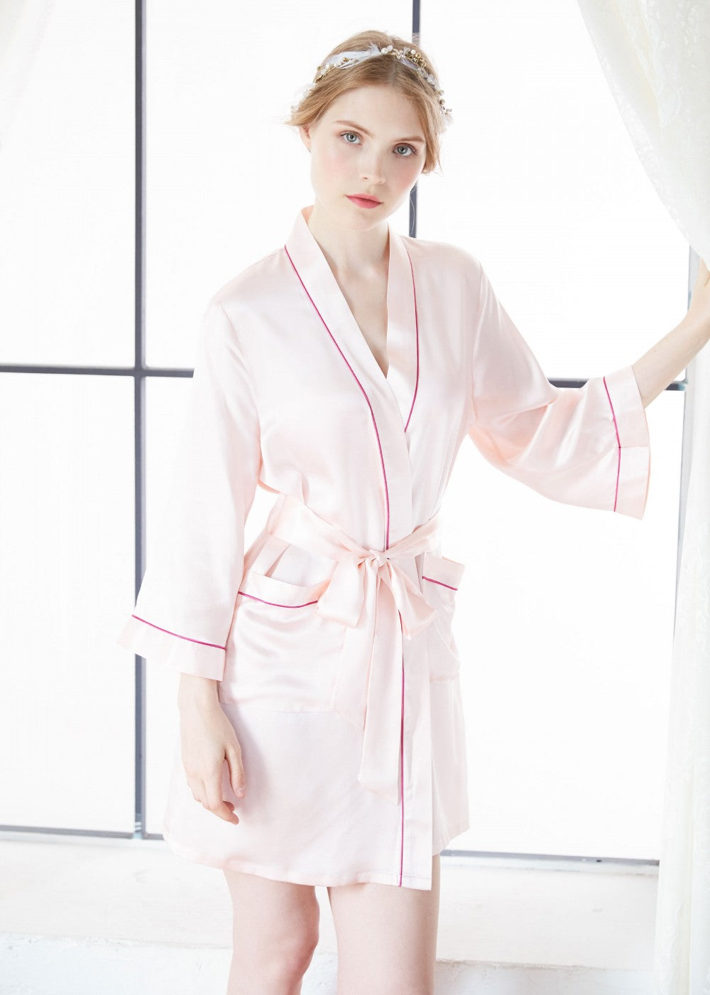 Slabrock Contrast trim Short Robe