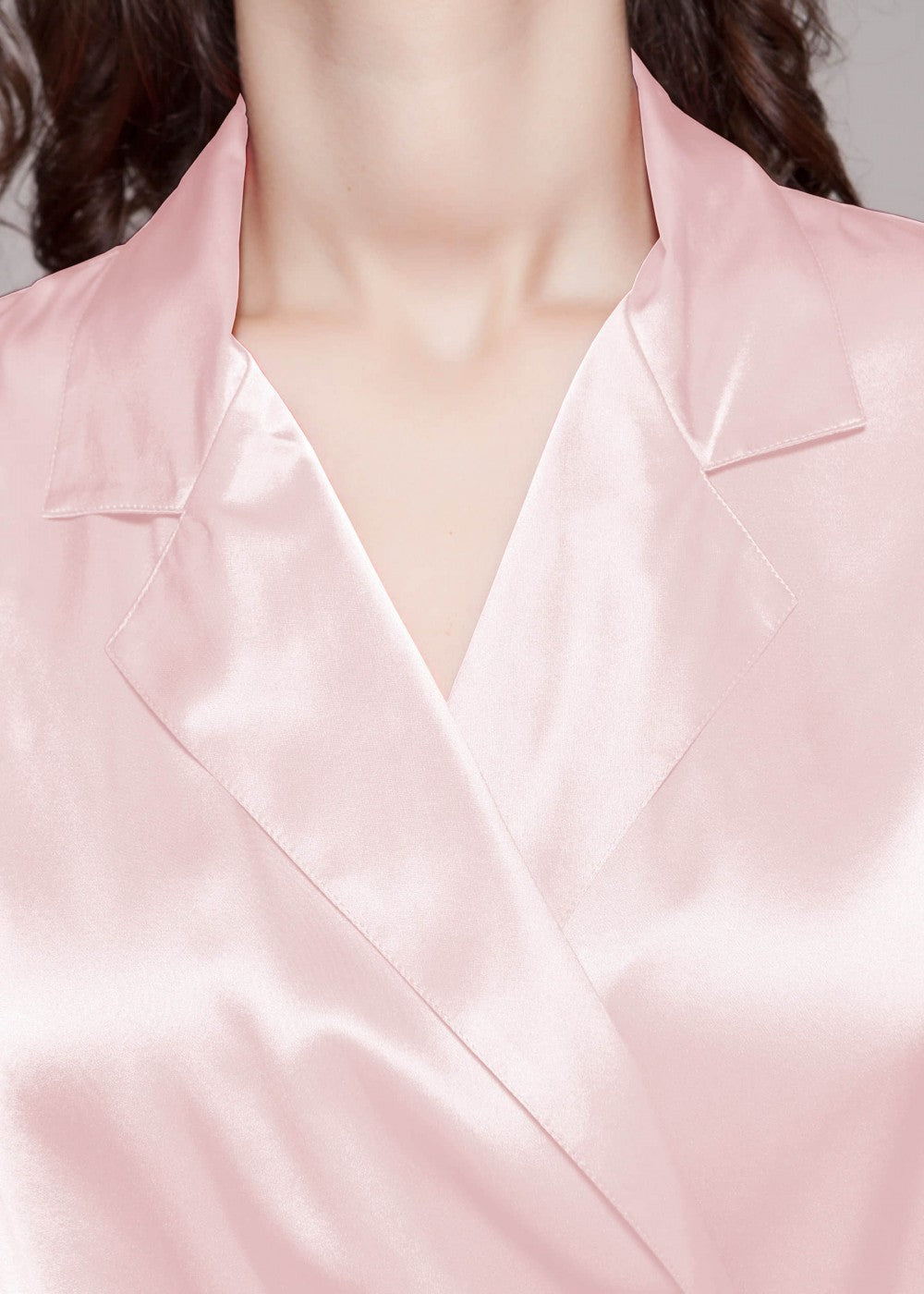 Fold Over Classic  Short Robe Pj Set