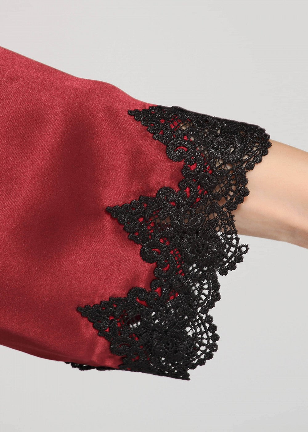 Whitney Lacey Contrast Trim Pajama Set