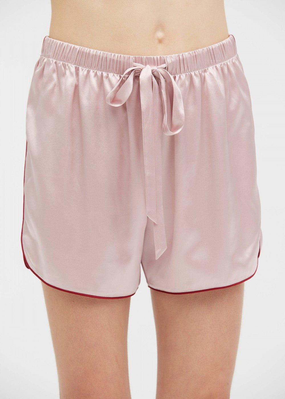 Andrea Short Pajamas Set With Claret Pipings