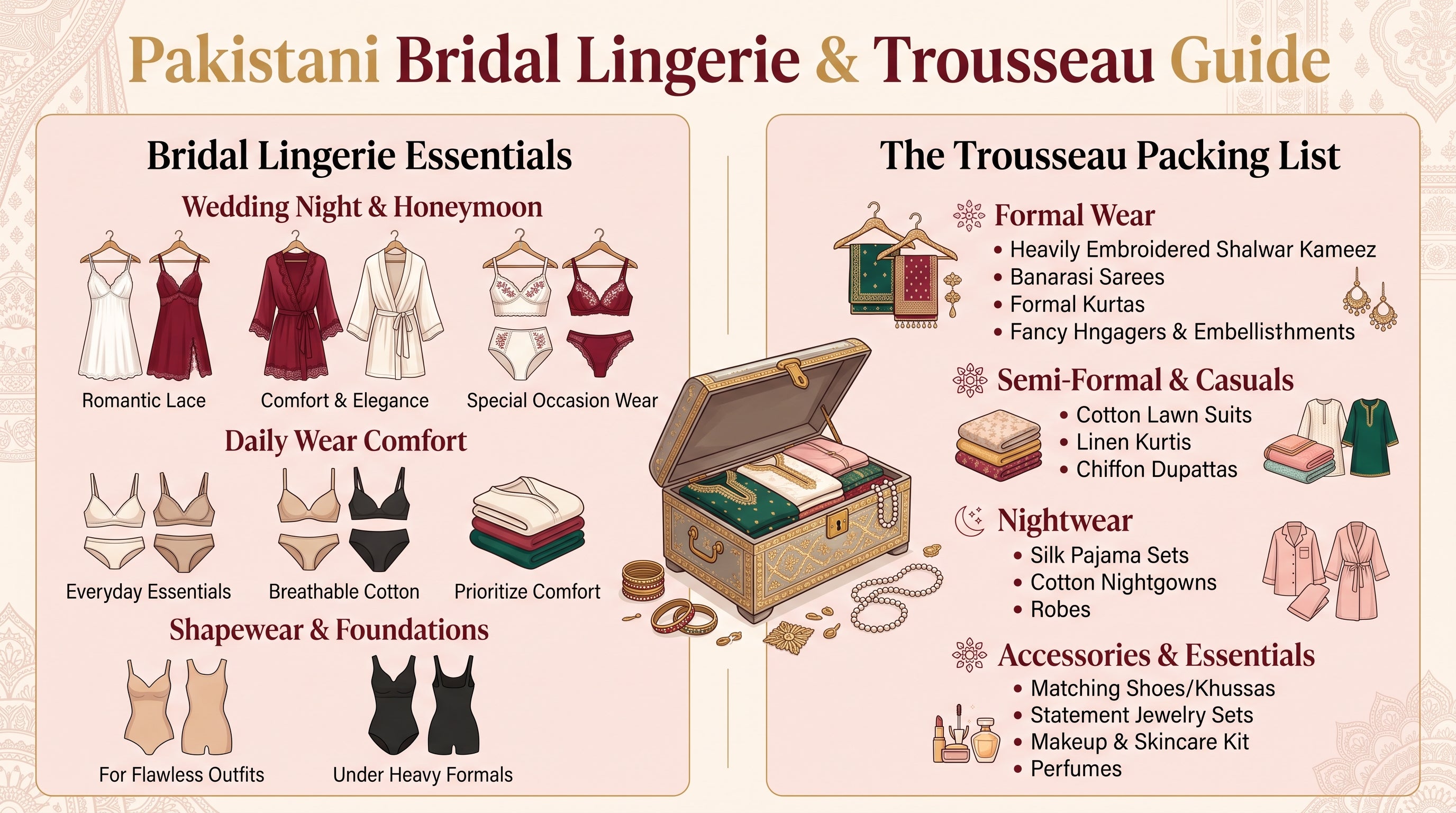 Bridal Lingerie & Trousseau Guide for Pakistani Brides