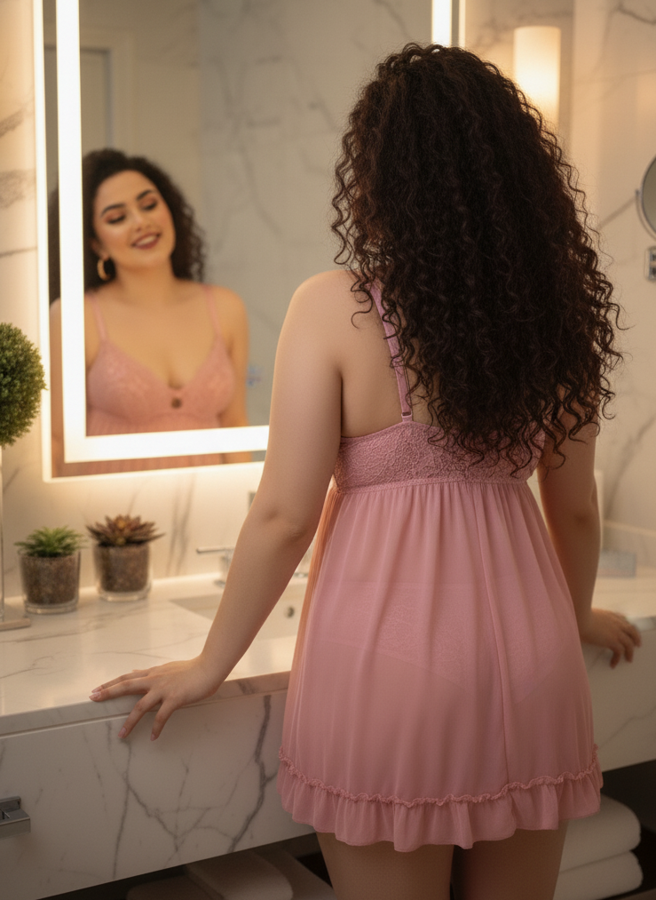 Rene Rofe Push Up Babydoll and matching G-String Panty