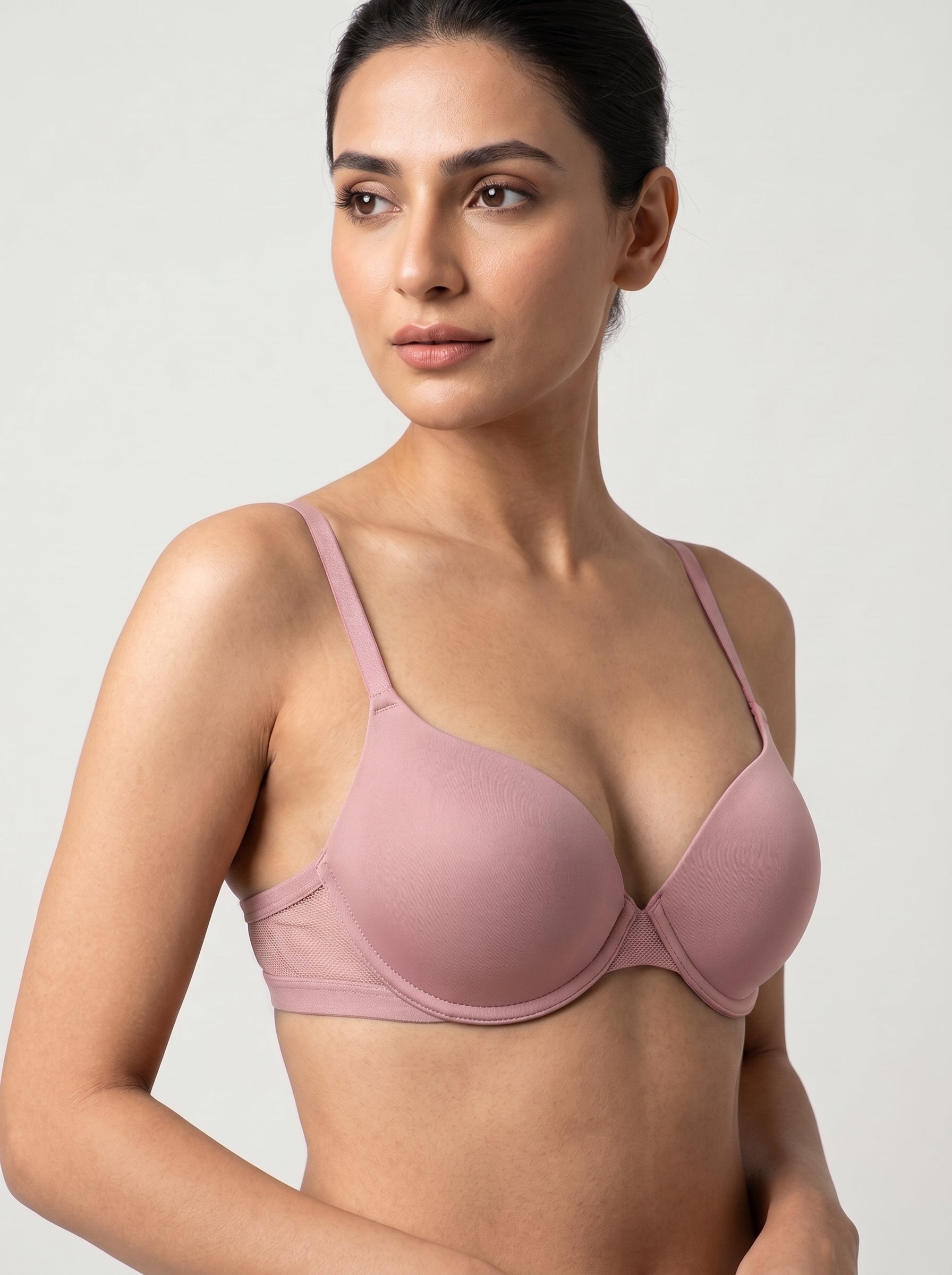 Pink Dusty Rose seamless t-shirt bra