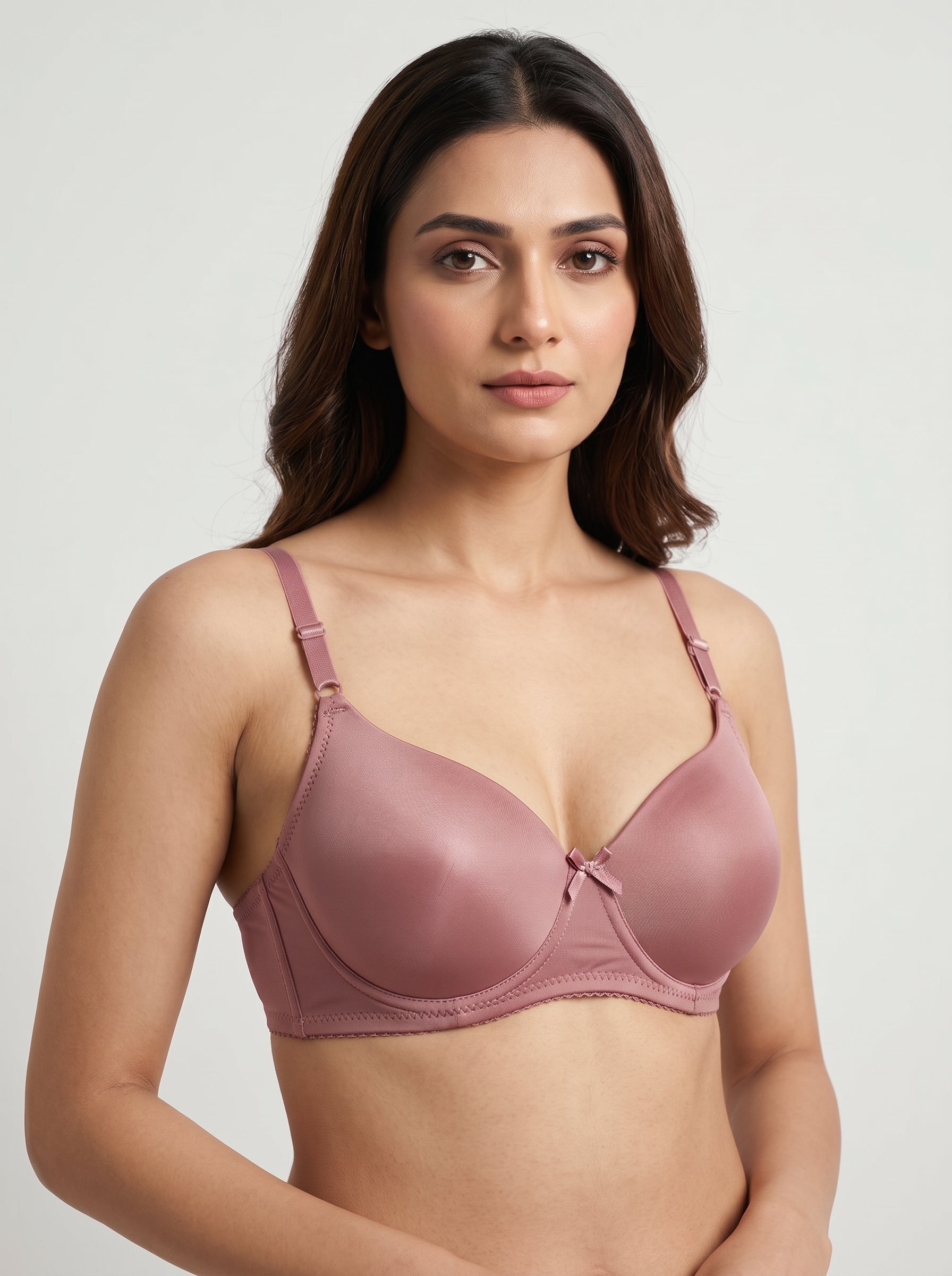 Rose Pink padded bra - alt