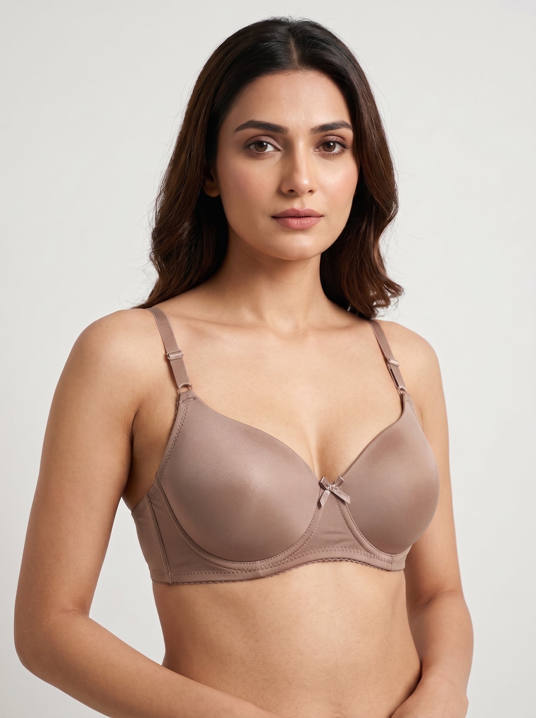 Taupe padded bra