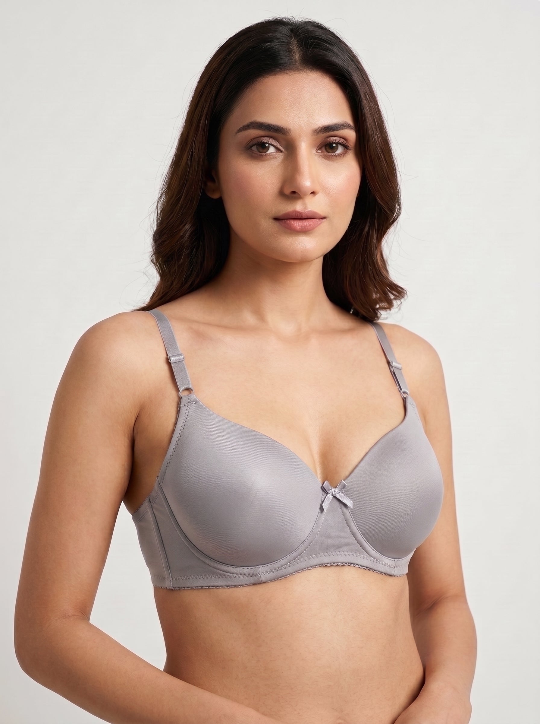 Grey padded bra