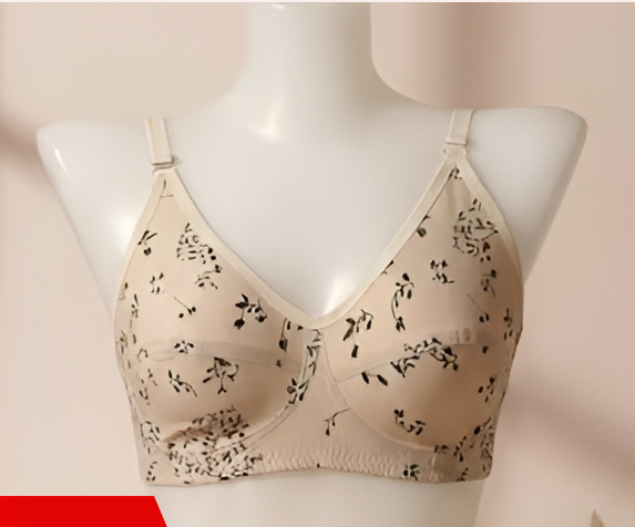 Full coverage printed everyday bra