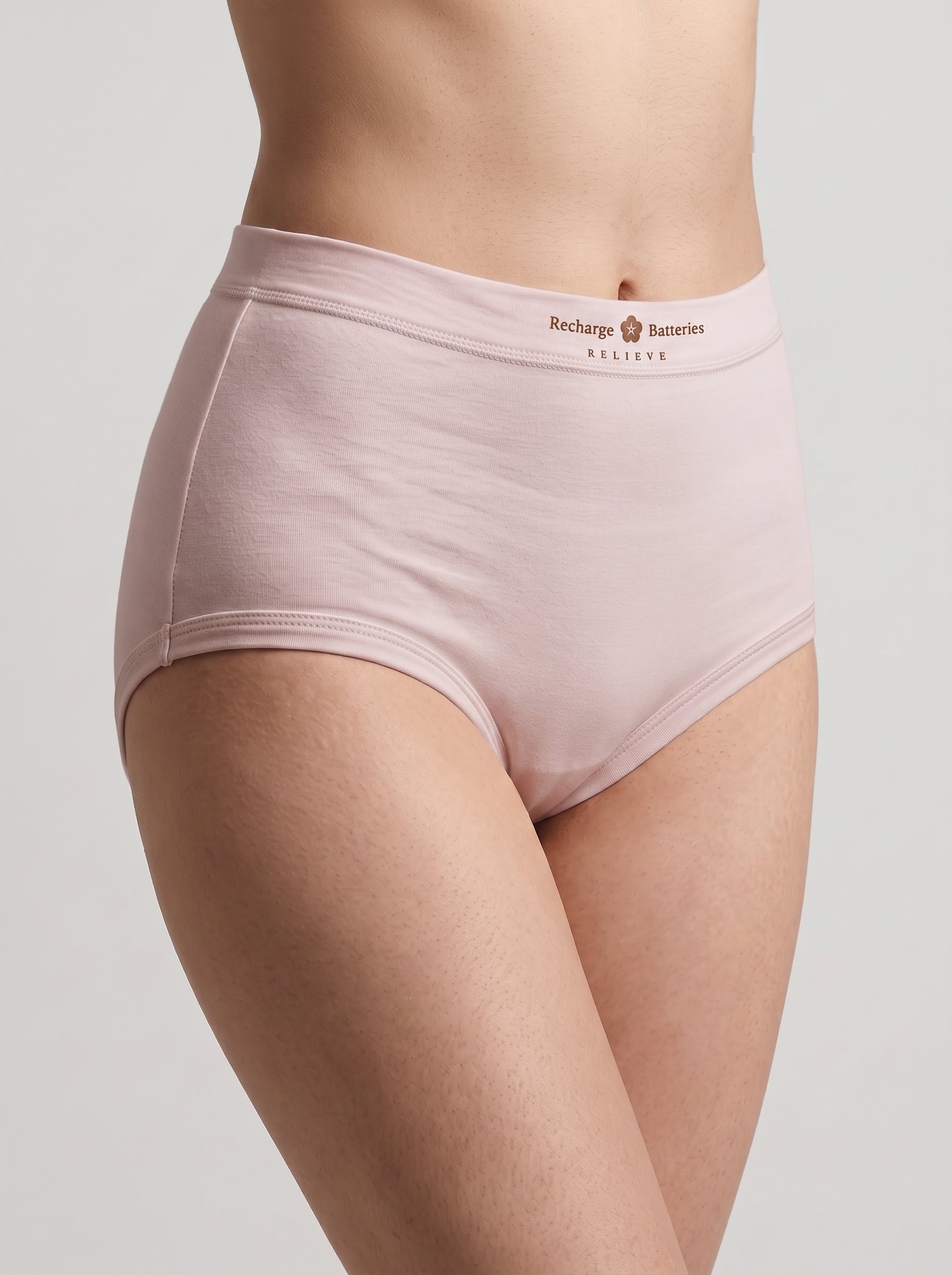 Full coverage cotton brief - Pink