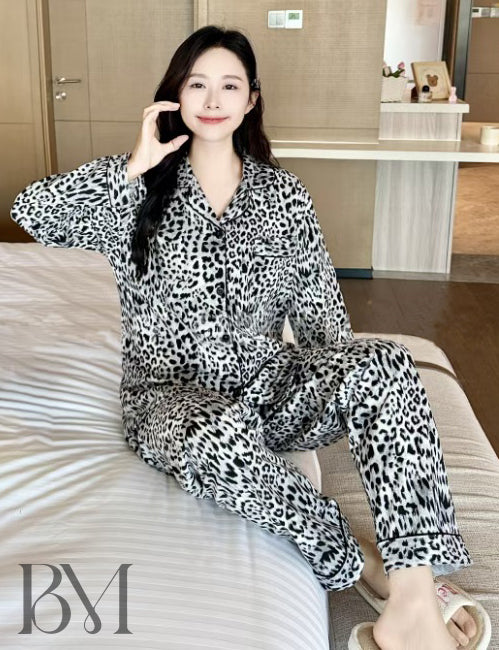 Tiger Print Chic Comfort Duo Cotton Pj set