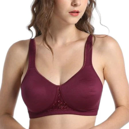 Minimizer non padded non wire bra Plum