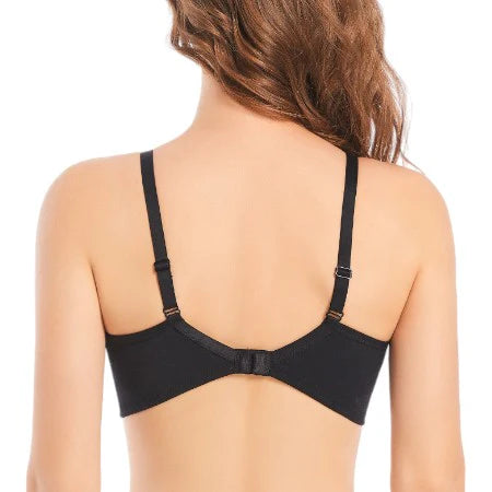 X over cotton comfort embroidery bra