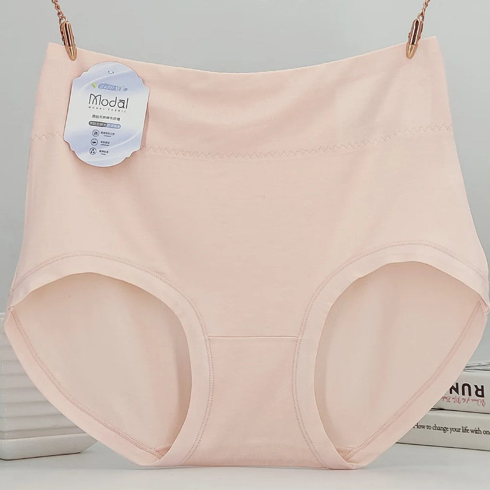 Cotton molded hi cut panty