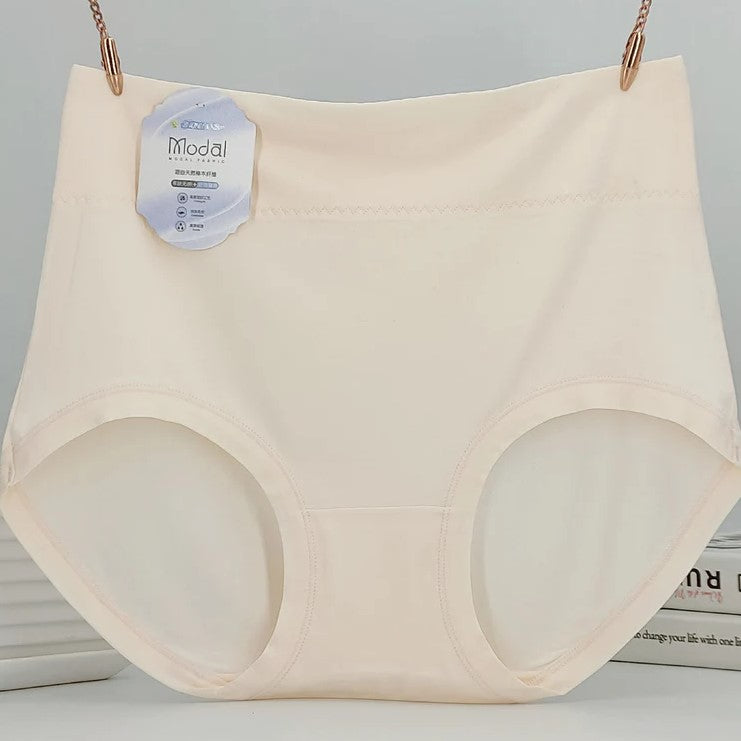 Cotton molded hi cut panty