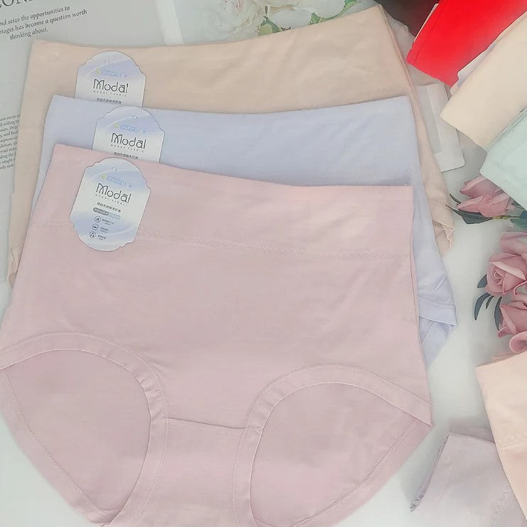 Cotton molded hi cut panty