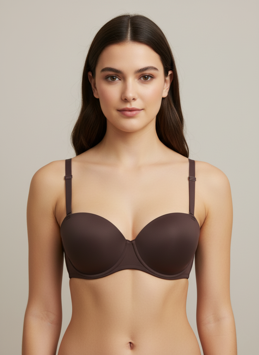 Diva demi cup padded nonwire bra